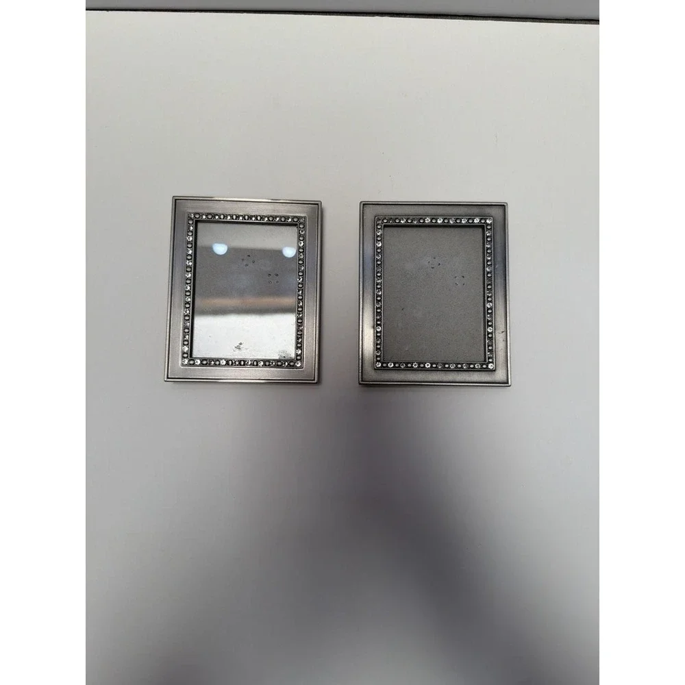 Set of 2 Malden‎ Silver Metal Beaded Picture Frames